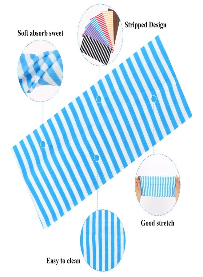 KIUEZIR 6PCS Wide Headband for Women Non Slip Fashion Striped Headband Elastic Stretchy Fashion Workout Yoga Hair Bands for Women's Hair Accessories - Image 3